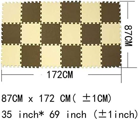 XMTMMD Baby Play MAT - Interlocking Foam Pads Kids Rug Floor Tile - Crawling & Gym Mat