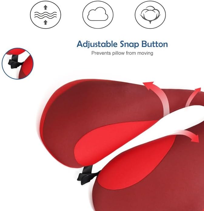 MOOB Kids Pillow for Car Seat Kids Travel Neck Pillow U-Shape Protection Headrest Air Cushion Child Car Seat Pillow