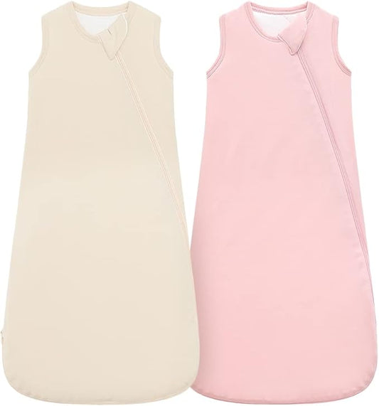 HAPIU Unisex Rayon Made from Bamboo Baby Sleep Sack TOG 1.0, 2-Way Zipper YKK, Wearable Blanket Baby