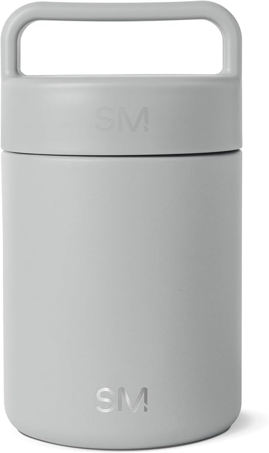 Simple Modern Food Jar for Hot Food | Reusable Stainless Steel Vacuum Insulated Leak Proof Lunch Storage for Smoothie Bowl, Soup, Oatmeal | Provision Collection | 12oz | Ice Gray