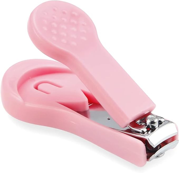 PandaEar Baby Healthcare and Grooming Kit, Baby Safety Set Baby Comb, Brush, Finger Toothbrush, Nail Clippers, Scissors, Nasal Aspirator, Baby Essentials Nursery Care Kit (Pink)