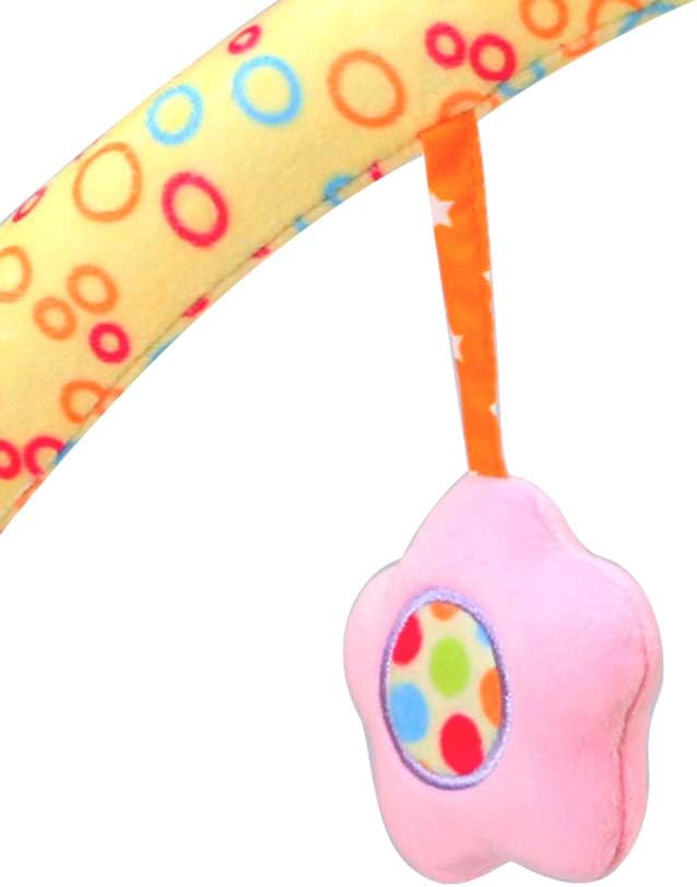 Caterbee Travel Arch Bassinet Toys for Infant & Toddlers, Baby Crib Stroller Accessory & Pram Activity Bar Toy for Senses and Motor Skills Development Indoor and Outdoor