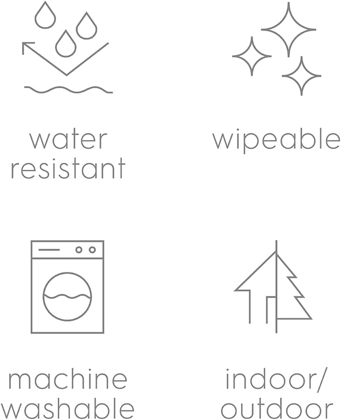 Little Unicorn 5'x7' Outdoor Family Picnic & Beach Blanket | Durable & Water-Resistant Fabric | Compact Fold & Easily Wipes Clean | Zipper Pocket (Tropical Leaf)