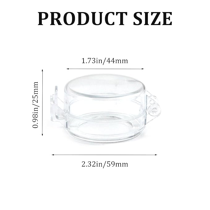 2 Pack Deadbolt Child Safety Lock Cover - Child Proof Deadbolt Cover & Door Knob Protector, Deadbolt Lock Cover for Kids, Prevents Accidental Locking (Fits Standard Locks) (Transparent)