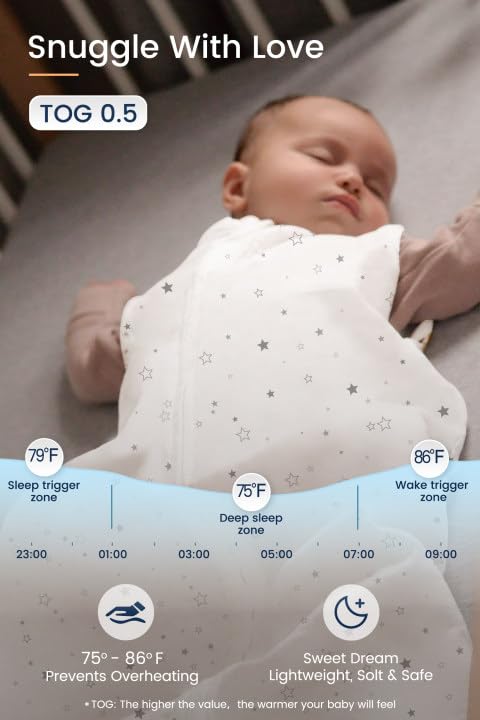 TotAha Baby Sleep Sack 15-18-24 Months Babies Wearable Blanket Buttery Soft Sleepsacks 2-way Zipper Light Sleeping Bag 0.5 TOG, 3-Pack