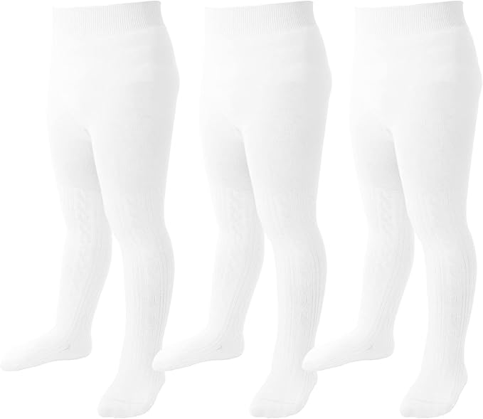 Mini angel Baby Tights Toddler Girl Tights Seamless Cable Knit Leggings Soft Cotton Stockings Pantyhose 3/4/5 Pack