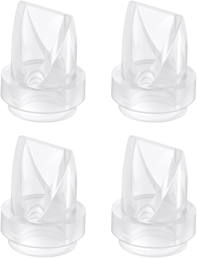 eufy Original Duckbill Valves (4-Pack) for Wearable Breast Pump E10/E20/S1/S1 Pro, Leak-Proof and Dust-Proof Breast Pump Replacement Parts