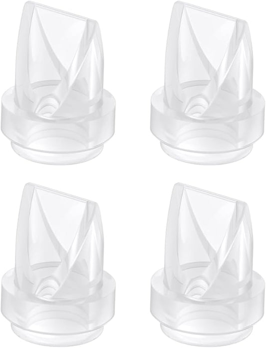 eufy Original Duckbill Valves (4-Pack) for Wearable Breast Pump E10/E20/S1/S1 Pro, Leak-Proof and Dust-Proof Breast Pump Replacement Parts