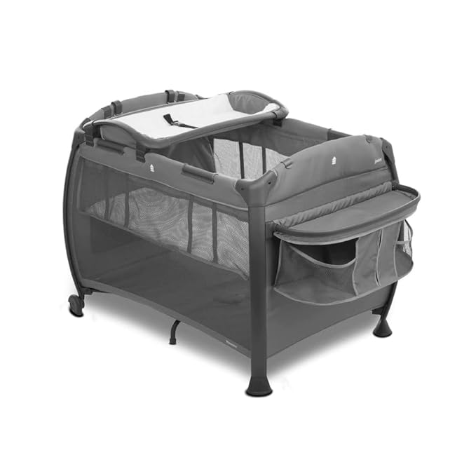 Joovy Room-Playard, Nursery Center, Bassinet, Changing-Table, Charcoal