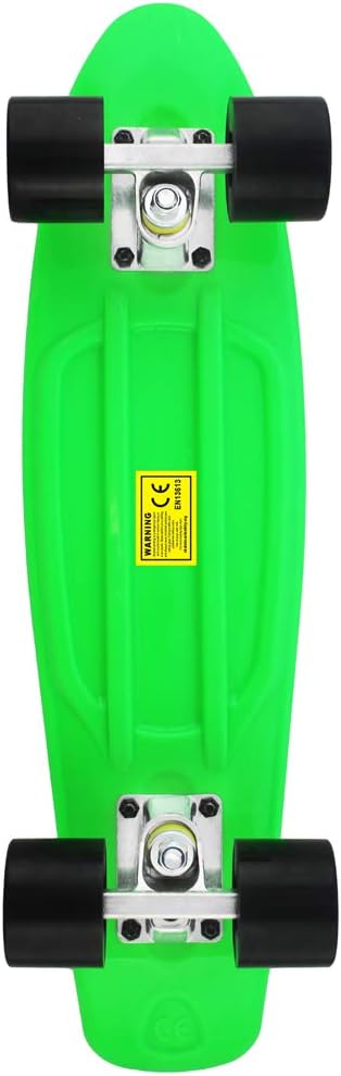 Skateboards Complete 22 Inch Mini Cruiser Retro Skateboard for Kids Boys Youths Beginners