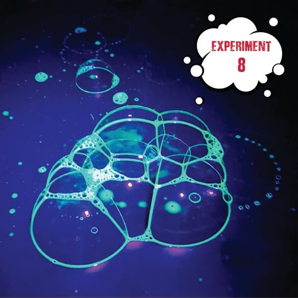 Einstein’s Glow in Dark Science Kit for Kids. STEM for Boys & Girls Aged 8 and Above. 18 Exciting Experiments Inside. Detailed Picture Guide Included.