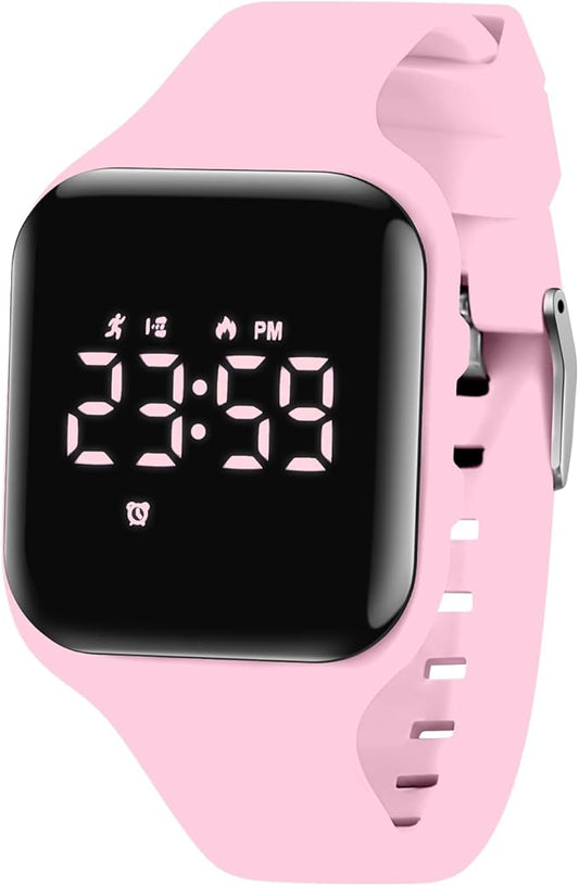 Kids Watches for Girls Boys Digital Sport Watch with Step Counter Pedometer Vibration Alarm Clock, No App Waterproof Fitness Tracker Kids Watch Boys Girls Teens Students Ages 5-16