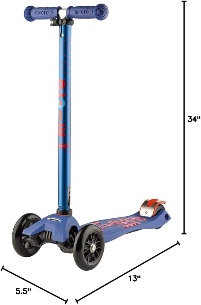 Micro Kickboard - Maxi Deluxe 3-Wheeled, Lean-to-Steer, Swiss-Designed Micro Scooter for Kids, Ages 5-12