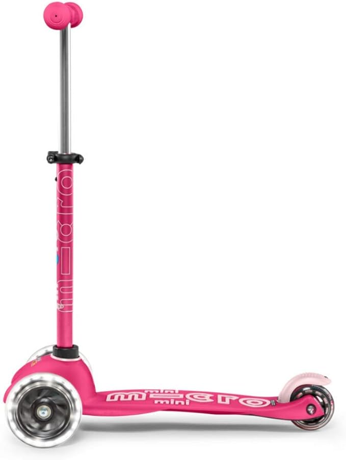 Micro Kickboard Mini Deluxe LED Three-Wheeled Lean-to-Steer Swiss-Designed Micro Scooter