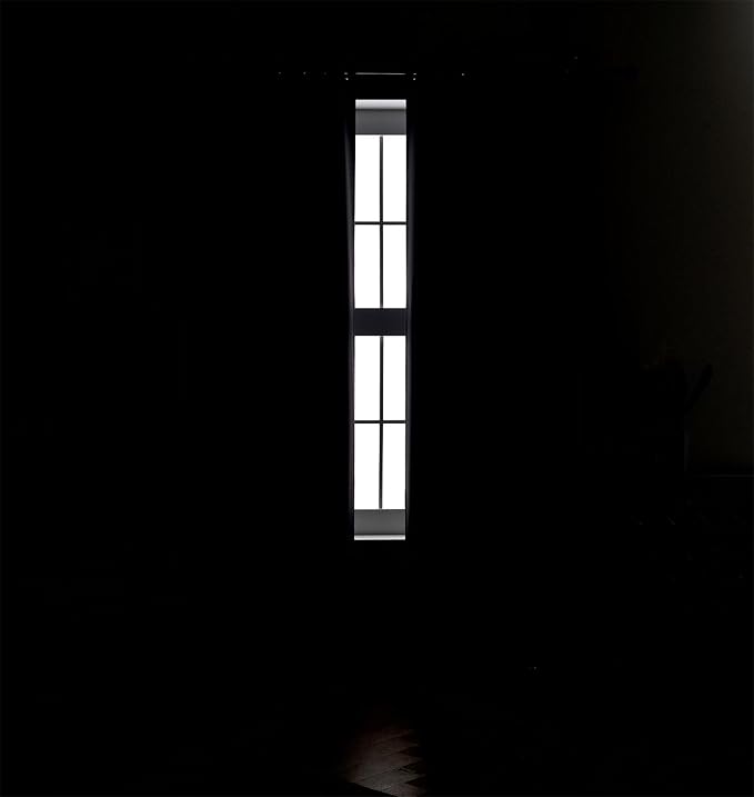 MIUCO Blackout Curtains Room Darkening Textured Grommet Window Curtains for Living Room 2 Panels 52x63 Inch Dark Grey