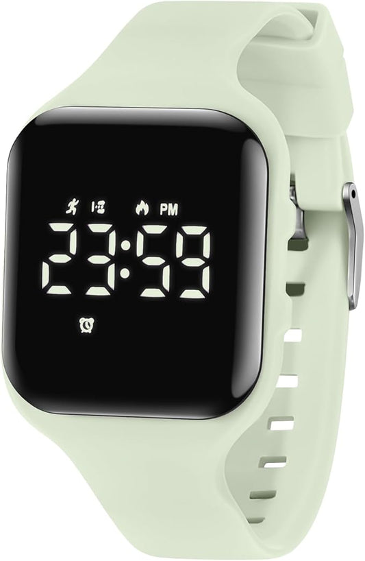 Kids Watches for Girls Boys Digital Sport Watch with Step Counter Pedometer Vibration Alarm Clock, No App Waterproof Fitness Tracker Kids Watch Boys Girls Teens Students Ages 5-16