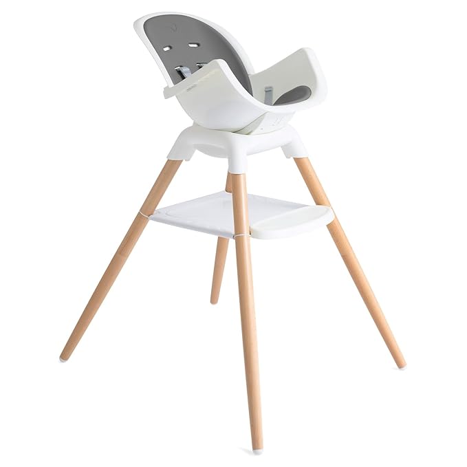 Joie Chai Multi-Mode Highchair - European Beech Wood, Convertible, 9+ Modes, Birth up to 60 lb. (Shadow)
