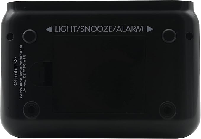 LEXiBOOK - Batman Digital Alarm Clock for Kids with Night Light Snooze, Childrens Clock, Luminous Batman, Black Colour - RL800BAT