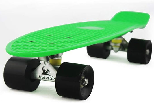 Skateboards Complete 22 Inch Mini Cruiser Retro Skateboard for Kids Boys Youths Beginners