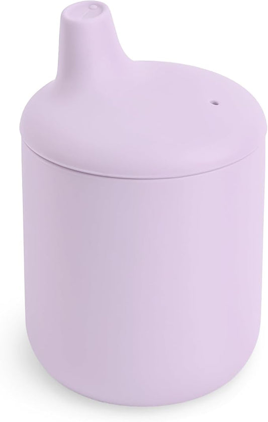 mushie 100% Silicone Baby Sippy Cup | 6 Months+ (Soft Lilac)