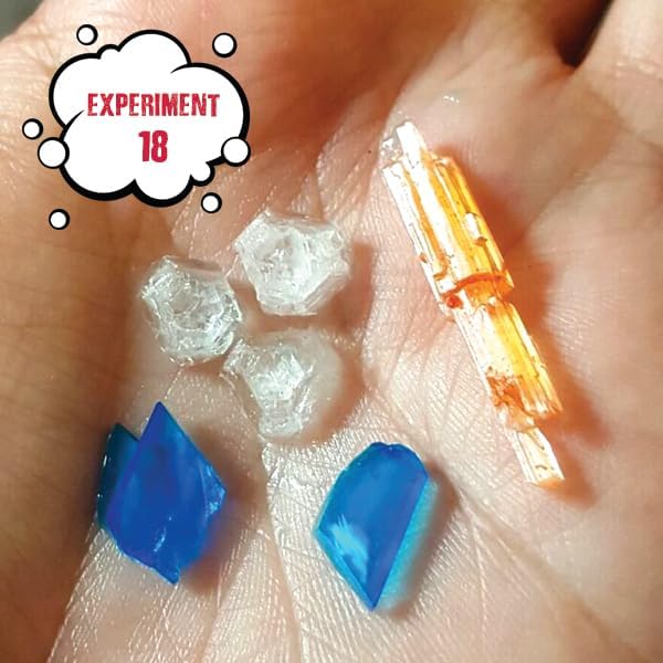 Einstein’s Crystal Craze LAB Science Kit for Kids. 18 Science Experiments Inside STEM for Boys & Girls Aged 10 and Above. Detailed Picture Guide Included.