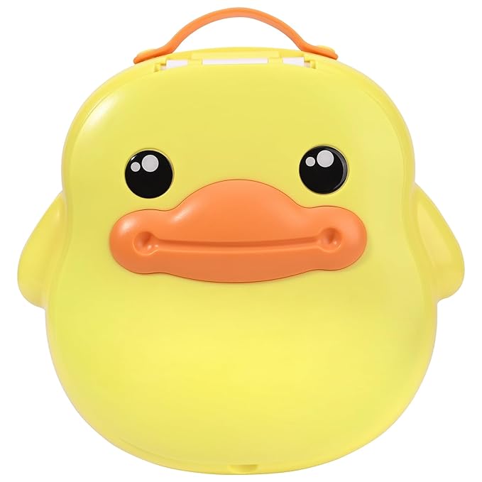 Bebamour Potty Training Toilet 3 in 1 Multi-Functional Potty Seat Detachable Baby Potty Step Stool Anti-Slip Stable Potty Training Toilet with 100 Pack Trash Bags (Yellow)