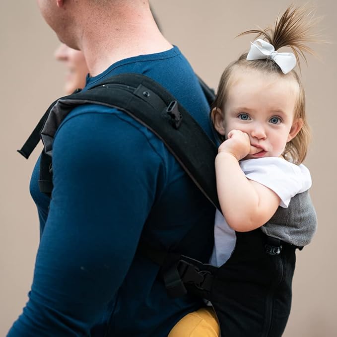 Beco Baby Carrier 8 Hybrid Newborn to Toddler Carrier (7-45lbs) - All in 1 Mesh Toddler Carrier - Baby Carrier Backpack, Front and Hip Carrier with Adjustable Seat - Cooling Ergonomic Carrier (Black)