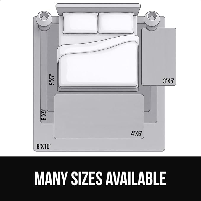 GORILLA GRIP Ultra Soft Washable Area Rug, 6x9, Stain and Slip Resistant Plush Thick Carpet for Bedroom Living Room, No Shed Floor Rugs, Pet Friendly, Dorm Essentials, Nursery Home Decor, Navy Blue