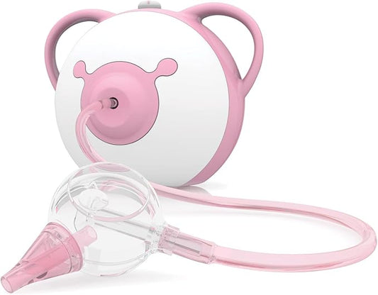 Nosiboo Pro Nasal Aspirator for Babies | Electric Nose Sucker | Made in EU | Adjustable Suction Power | Premium Quality | Award-Winning Design (Pink, 7,8x6,38x6,77 Inch)