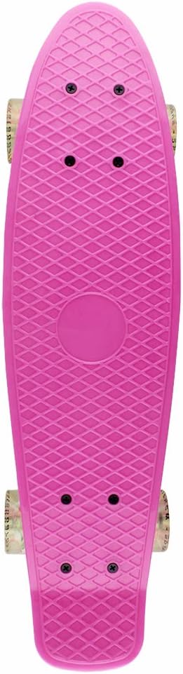 Skateboards Complete 22 Inch Mini Cruiser Retro Skateboard for Kids Boys Youths Beginners