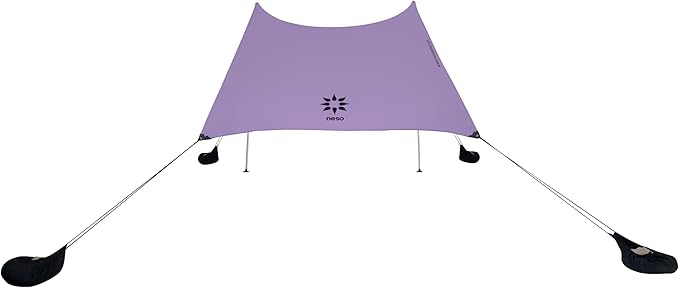 Neso Tents Beach Tent with Sand Anchor, Portable Canopy Sunshade - 7' x 7' - Patented Reinforced Corners (Lavender)