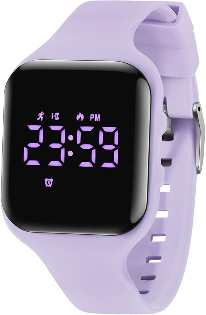 Kids Watches for Girls Boys Digital Sport Watch with Step Counter Pedometer Vibration Alarm Clock, No App Waterproof Fitness Tracker Kids Watch Boys Girls Teens Students Ages 5-16