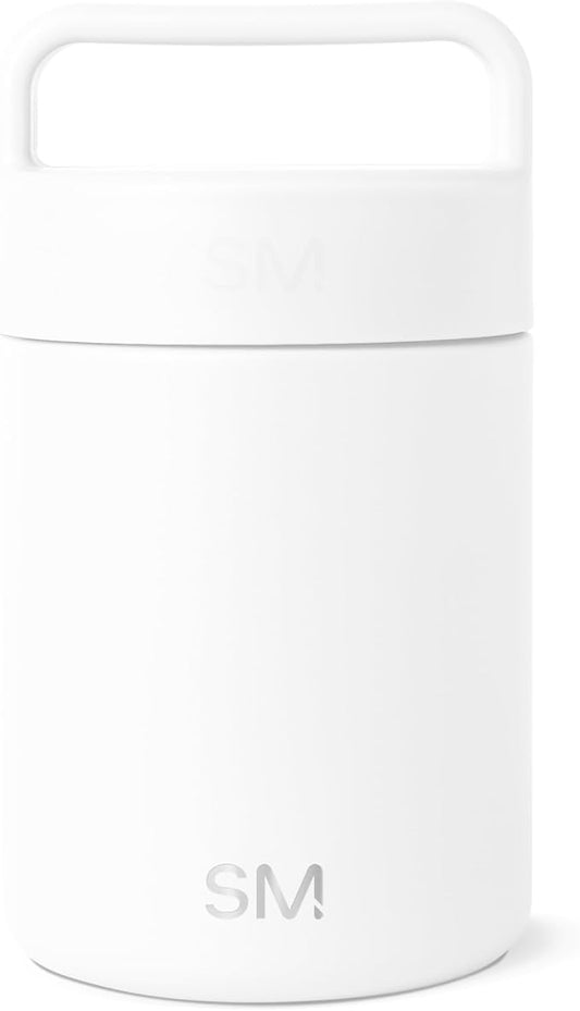 Simple Modern Food Jar for Hot Food | Reusable Stainless Steel Vacuum Insulated Leak Proof Lunch Storage for Smoothie Bowl, Soup, Oatmeal | Provision Collection | 12oz | Winter White