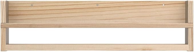Brightmaison Polynez 30" Floating Shelves for Nursery & Kids, Set of 2 Unfinished Multiuse Wall Shelf