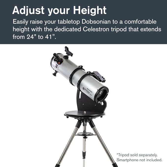 Celestron StarSense Explorer 150AZ App-Enabled Telescope – 150mm Tabletop Dobsonian with Smartphone Dock & StarSense App – iPhone & Android Compatible – Easy-to-Use for Beginners