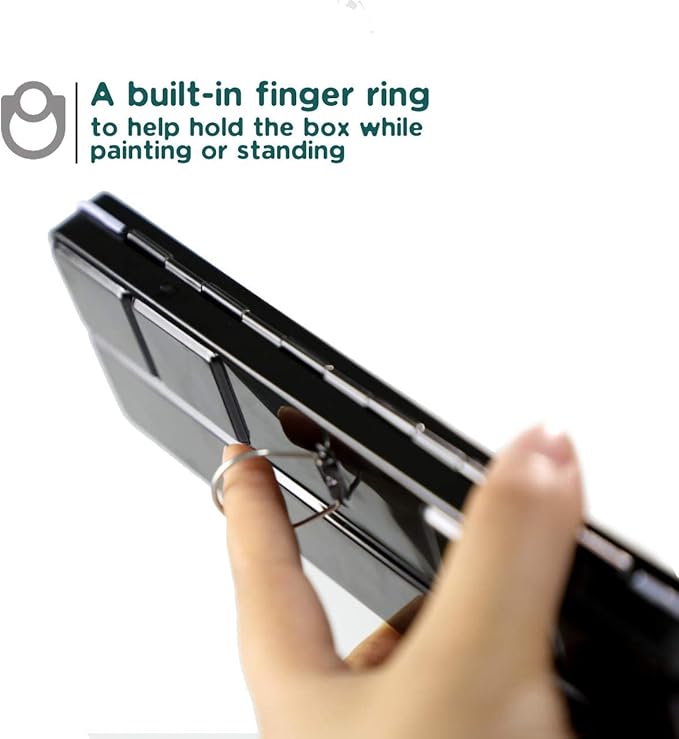 Watercolor Paint set, 24 Colors Premium Solid Watercolor Half Pans in Tin Box, 1 refillable Water Brush Pen, Art Pigment Kit Perfect for Artists Students Kids Beginners and Art Lovers