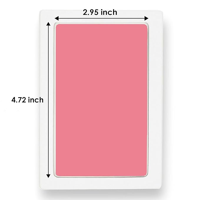Large Clean Touch Ink Pad for Baby Handprints and Footprints – Inkless Infant Hand & Foot Stamp – Safe for Babies, Doesn’t Touch Skin – Perfect Family Memory or Gift, Pink Print Kit by Tiny Gifts