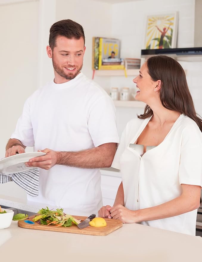 Momcozy Hands-Free Breast Pump S12 Pro, Wearable & Portable Pump with Soft DoubleFit Flange, 3 Modes | 9 Levels Double Electric Pump, Smart Display, 24mm, 2 Pack Cozy Grey