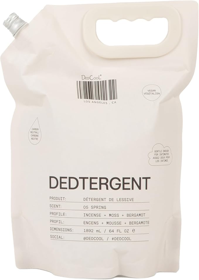 DedCool Liquid Laundry Dedtergent | 05 Spring | Luxurious Fresh Floral Fragrance Detergent | Removes Stains | Infused with Natural Essential Oils | Non-Toxic | 120 Washes | 64 fl oz