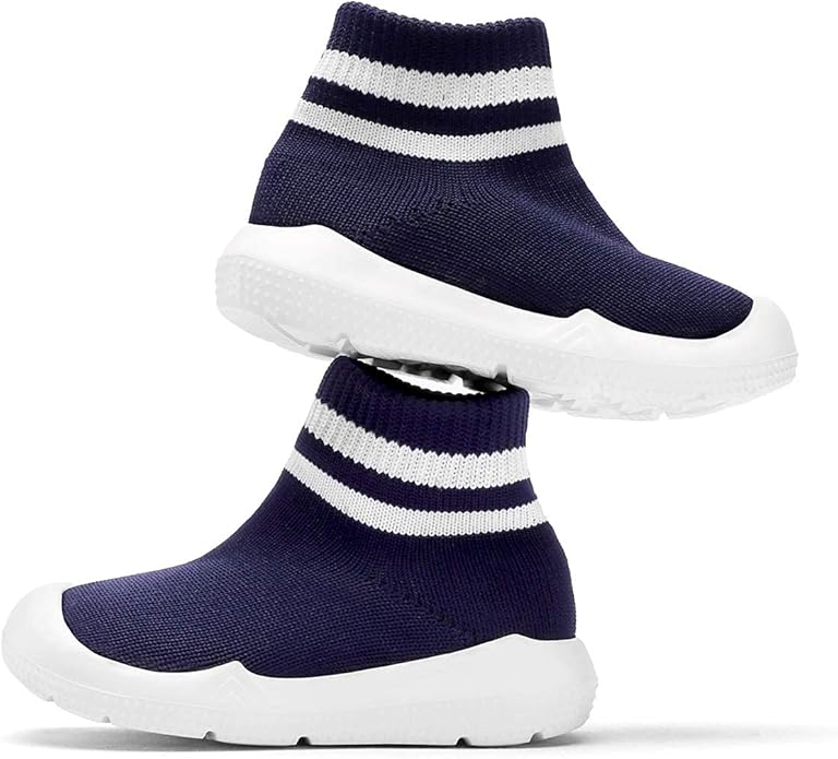 Engtoy Baby Shoes & Socks - Non-Slip Breathable Slippers with Soft Rubber Sole - Baby Boys & Girls Slip On Sneakers