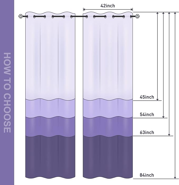 Jekeno Gamer Gaming Gamepad Blackout Curtains Kids Boys Teens Bedroom Purple Blue Video Game Controller Decor Home Living Room Darkening Grommet Window Drapes 2 Panel Set, 42"x63"