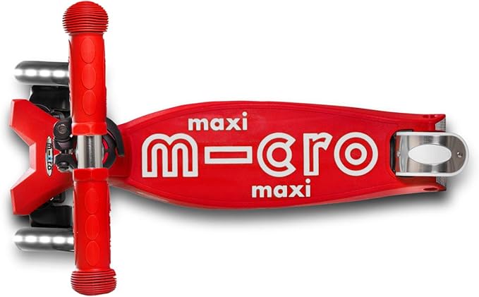 Micro Kickboard - Maxi Deluxe LED - Three Wheeled, Lean-to-Steer Swiss-Designed Micro Scooter for Kids with Motion-Activated Light-Up Wheels for Ages 5-12 …