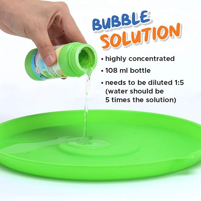 Giant Bubble Wand Set for Kids and Adults with Concentrated Refill, Fun Outdoor and Indoor Activity for Girls, Boys, Toddlers and Children to Enjoy