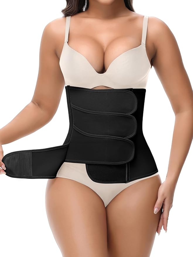 SHAPSHE Waist Trainer for Women Postpartum Recovery Wrap Waist Cincher Corset Shapewear Belly Band