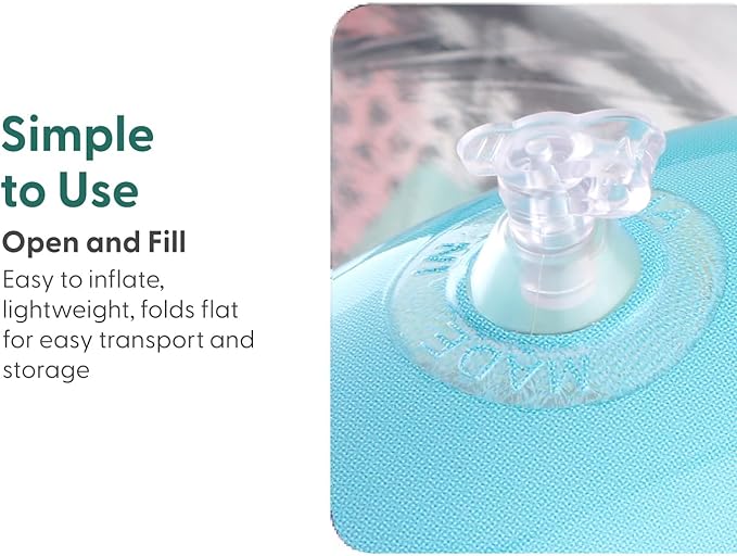 The Peanutshell Inflatable Tummy Time Roller - Crawling Toys for Babies, Soft & Supportive Baby Tummy Time Roller, Water-Friendly Crawling Toys for 6-12 Months - Montessori