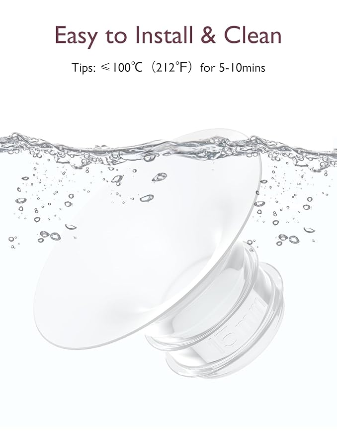 Momcozy Flange Insert 15mm Compatible with Momcozy M5. Original M5 Breast Pump Replacement Accessories, 1PC (15mm)