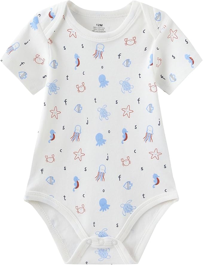 Baby Bodysuit and Pant Set 10-pcs Cotton Soft Newborn Boy Girl Clothes Outfits