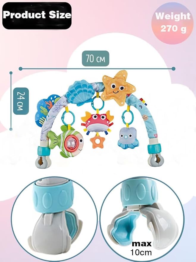 Pau1Hami1ton Baby Stroller Arch Toys, Car Seat Toys,Baby Gifts.S-19(Red Crab)