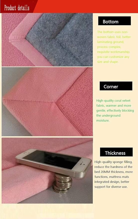 V-mix Handmade Weaving Plush Foam Play Mat for Baby, Toddler & Children - Yoga & Exercise Mat, Cushy-Soft & Thick, Hypoallergenic, Non-Toxic, Reversible