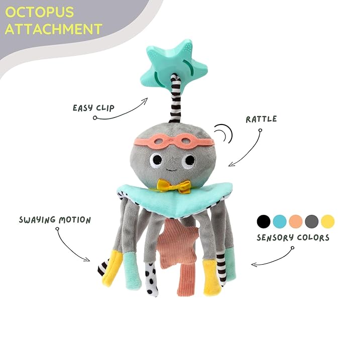 DINGLE DANGLE - Travel Mobile - Lightweight, Portable Baby Mobile - Keeping Baby Happy at Home or on the Go! Newborn Essentials Must Haves - Great Baby Registry or Shower Gift - Featured on Shark Tank